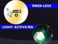 White Night Eagle CV LED Golf Ball - 1 Per Pack