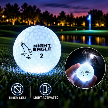 White Night Eagle CV LED Golf Ball