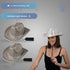 Two LED Flashing White El Wire Sequin Cowboy Hats | PartyGlowz