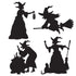 Witch Silhouettes - 4 Per Pack