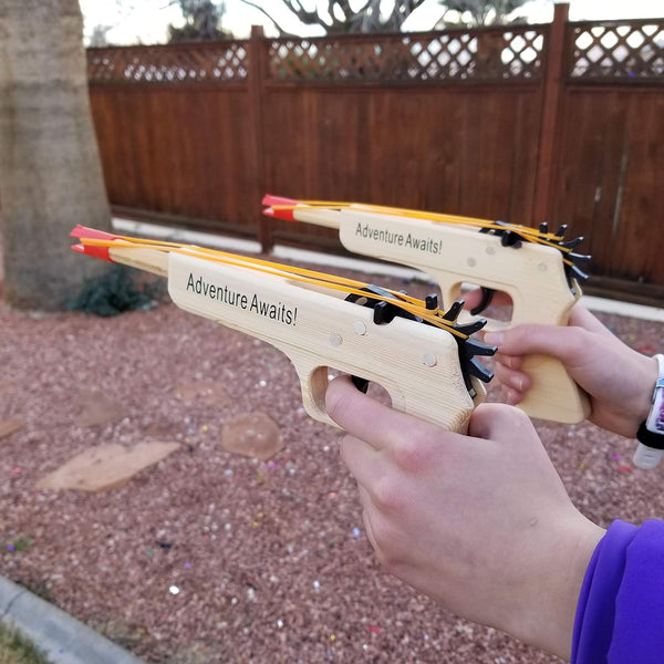 Wooden Rubber Band Gun Toy For Kids
