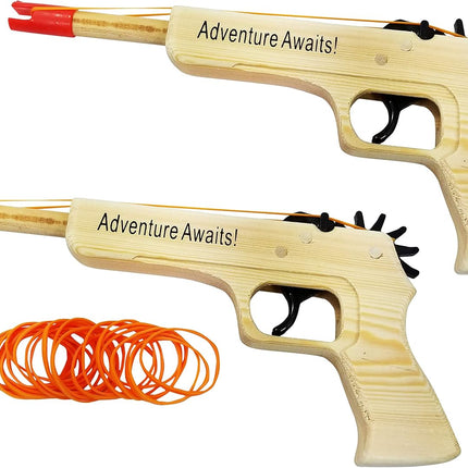Wooden Rubber Band Gun Toy For Kids