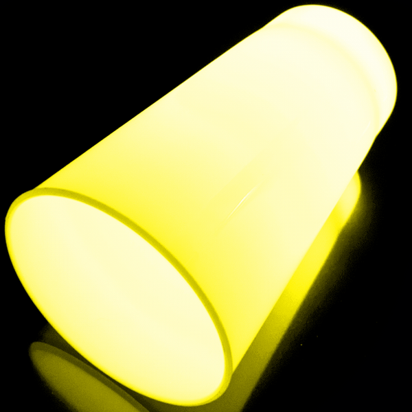 Yellow Glow In The Dark LED Light Up 12 Oz Cup