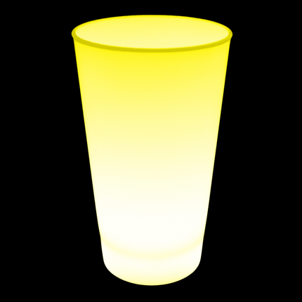 Yellow Glow In The Dark LED Light Up 12 Oz Cup