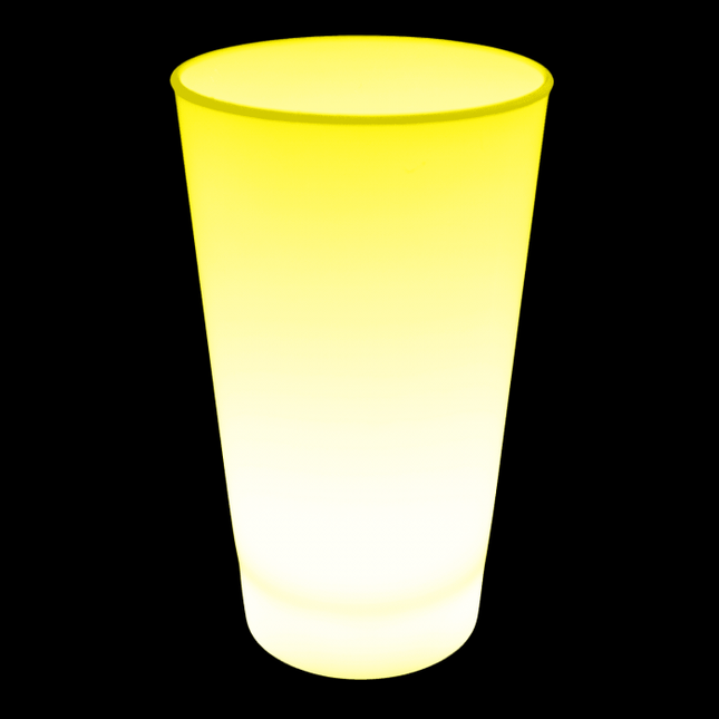 Yellow Glow In The Dark LED Light Up 12 Oz Cup