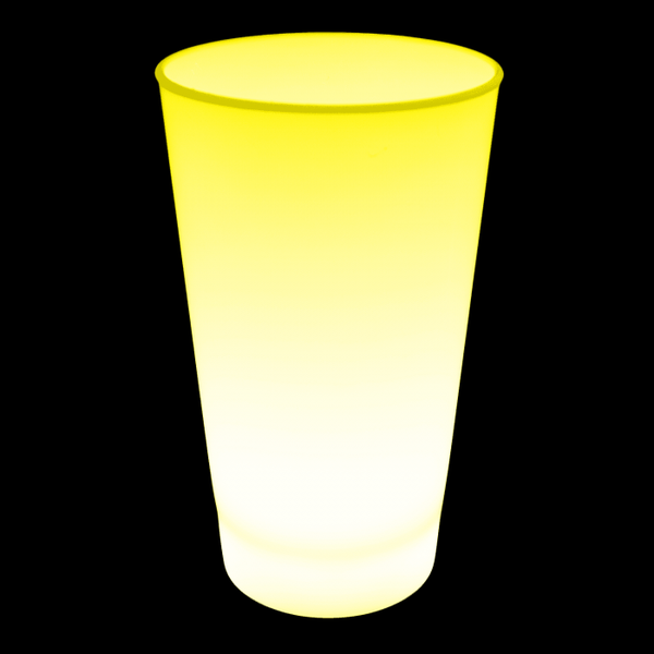 Yellow Glow In The Dark LED Light Up 12 Oz Cup