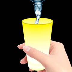 Yellow Glow In The Dark LED Light Up 12 Oz Cup