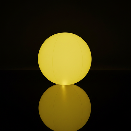 24 Inch Glow in The Dark Yellow Beach Ball