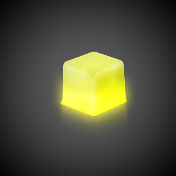Yellow Glowing Ice Cubes - 24 Per Pack