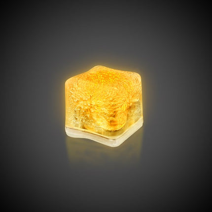 Yellow LED Light Up Ice Cubes - 12 Per Pack