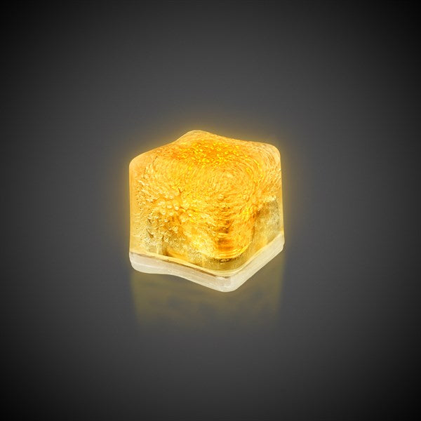 Yellow LED Light Up Ice Cubes - 12 Per Pack