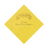 Yellow Personalized Oktoberfest Beverage Napkins With Gold Foil - 50 Per Pack