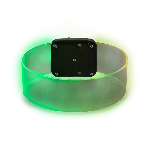 LED Light Up Clear Bracelets with Magnetic Clasp - Multicolor 1 Pc
