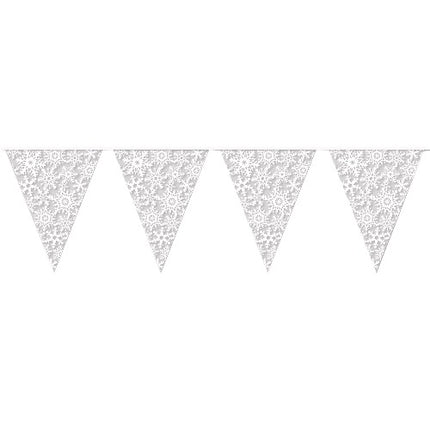Snowflake Pennant Banner