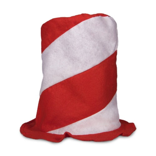 Candy Cane Red & White Striped Stove Pipe Hats