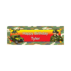 Camouflage Party Custom Banner - Small