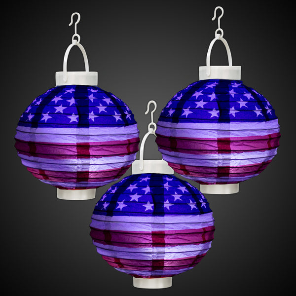 Patriotic LED Light Up Lanterns