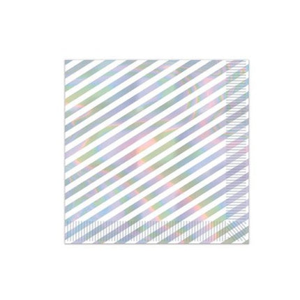 Iridescent Stripes Beverage Napkins