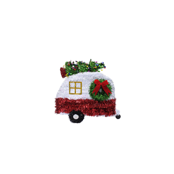 11.5 In 3D Christmas Camper Decor