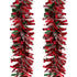 10Ft Boa Tinsel Garland - Red Green