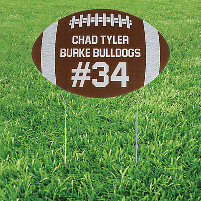 Personalized Football Yard Sign