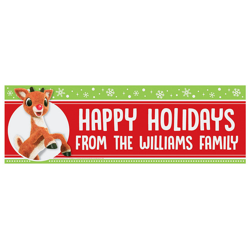 Christmas Header Rudolph Rudolph the Red-Nosed Reindeer Christmas Custom Banner - Small