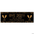 Black & Gold New Years Eve Party Custom Banner - Medium