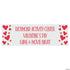 Red Hearts Valentines Day Custom Banner - Small