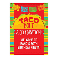 Personalized Fiesta Taco Welcome Sign