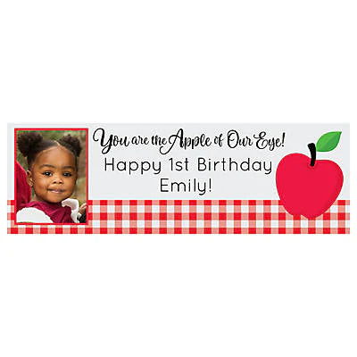 Personalized Apple of Our Eye Banner - Large