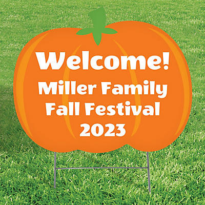 Personalized Pumpkin Patch Yard Sign