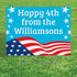 Personalized 4th of July Yard Sign