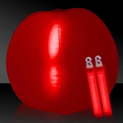 24 Inch Glow In The Dark Beach Ball - 1 Pc | PartyGlowz