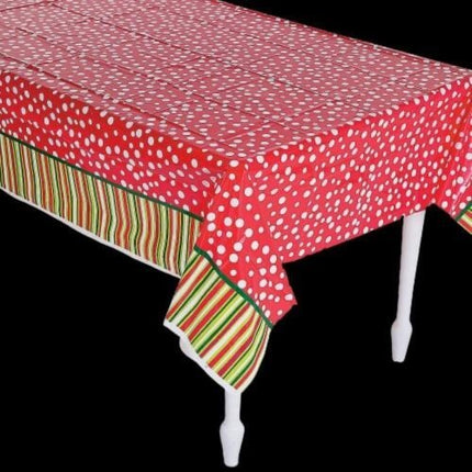 Bright Christmas Plastic Tablecloth