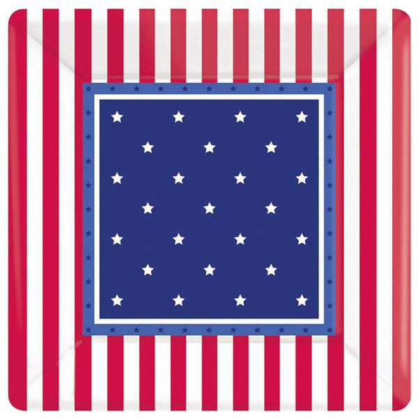 Patriotic Theme Stars & Stripes 7 Plates