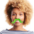 Lime Green Handlebar Mustaches