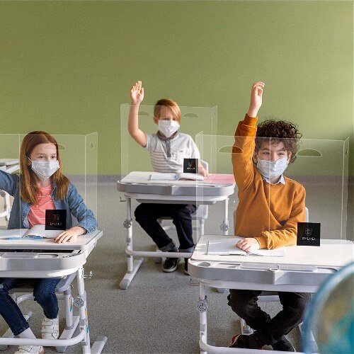 Sneeze Guard Portable Privacy Plastic Desk Shields