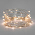 16.5 Ft Fairy LIght Silver Wire, 100 Warm White LED's With Remote