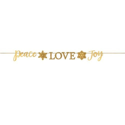 Holiday Peace, Love, Joy Banner