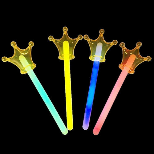 Glow In The Dark Crown Wand - Assorted Colors