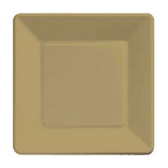 Gold Shimmer 7 Square Plates