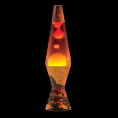 14.5 inch 20oz Volcano Lava Brand Motion Lamp Clear Liquid With White Lava