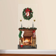 Holiday Fireplace Scene Setter