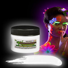 Glominex Glow Body Paint 1oz Jar White