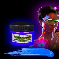 Felico UV Face Paint Kit, Glow in The Dark Paint, Neon Fluorescent Body Painting 8 Bright Colors Professional Brush, Water Based Black Lights Makeup
