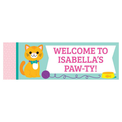 Personalized Cat Banner - Small