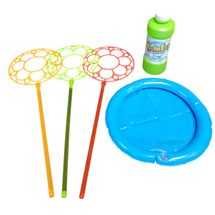 Giant Bubble Maker Play Toy Wand Kit Set