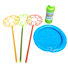 Giant Bubble Maker Play Toy Wand Kit Set