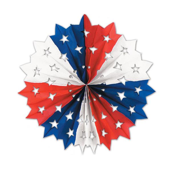 Patriotic Star Tissue Fan
