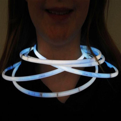 22 Inch Jumbo White Glow Sticks Necklaces - 50 Per Pack